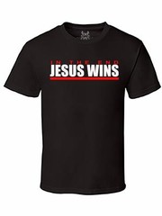 NW MEN’S PRINTED JESUS WINS CHRISTIAN GOD LOVE BIBLE COTTON T-SHIRT ALL COLOR