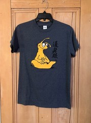 Gildan Mens Vintage 1997 UC Santa Cruz Zen Banana Slug Shirt Small Blue SP EXC