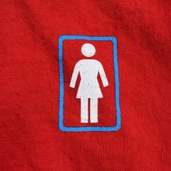 Girl Skateboards x Sanrio Hello Kitty Shirt Unisex L Red 8 bit Rainbow Pixel Art