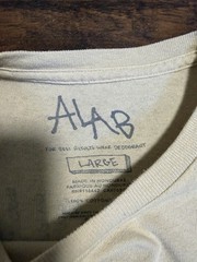 ALAB Men’s Beige High Rollers Club Graphic Print Cotton Knit T-Shirt Size L
