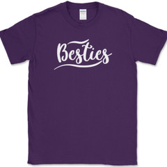 Besties T-Shirt Funny Humor Group Best Friends Forever Novelty Text Tee