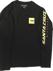 Santa Cruz Bicycles Black LS Long sleeve Tech Tee Squared T Shirt