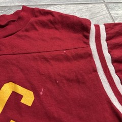 True Vintage 70s USC Trojans Football Raglan Red Shirt Men’s Large