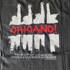 Vintage 90s Chicano Civil Rights Movement Documentary Promo Tshirt Size L Black