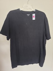 Old Navy Men’s T-Shirt Size L Black Crew Neck Short Sleeve Solid Tee.