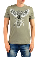 Roberto Cavalli Men’s Gray Graphic Print T-Shirt Sz S M L XL 2XL