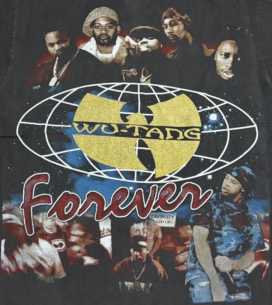 Vintage Wu Tang Clan WU-TANG FOREVER Hip Hop Sz. L Single Stitch T-Shirt REPRINT