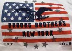 Brooks Brothers 1818 Mens White New York T-shirt size Small retail $49.50