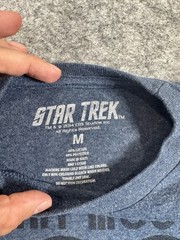 Star Trek Mens Blue The Many Moods of Spock T-Shirt Size M