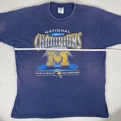 Vintage 1997 National Champions Michigan Wolverines Single Stitch T-shirt