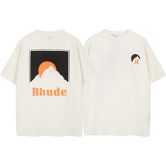 🎁🎁33Style Men Women RHUDE High Quality Cotton Short Sleeve Polo T-Shirt S-2XL