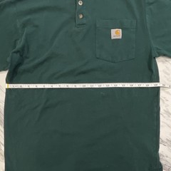 Carhartt K128 Regular Fit Long Sleeve Pocket Henley T-Shirt Green Men’s S