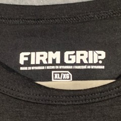 Firm Grip Mens XL Black Long Sleeve Performance T-Shirt Logo Workwear Stretch