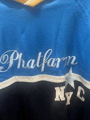 Phatfarm NYC Shirt Color-block Alma Mater Classic American Flava Y2K Hip Hop 2XL