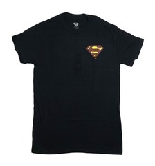 Superman Mesn T-Shirt – Lapel Logo Comic #32 Cover on Back It Tickles