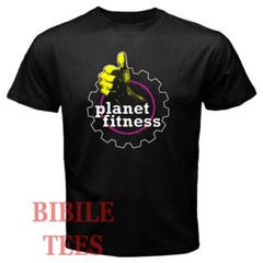 Planet Fitness Gym Men’s Black Size S to 5XL