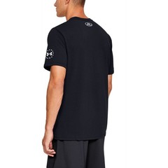Under Armour 1333352 Men’s UA Freedom Big Flag USA T-Shirt, Black, Large