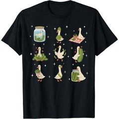 Pickle Jar Silly Goose Funny Pickle Lover Meme Graphic T-Shirt