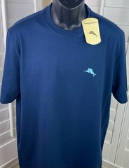 Tommy Bahama ‘Practice Your Swing’ Navy T-Shirt ST227017TX, Men’s M – NWT $49.50
