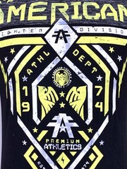American Fighter Men’s T-shirt FAIRBANKS Athletic Black MMA XS-5XL