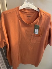 Goodfellow & Co Men’s Relaxed Fit Pocket T-Shirt XXL Orange Green 2-Pack