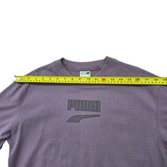 Puma Forever Better Purple S Men’s Crew Neck T-Shirt Embroidered Logo