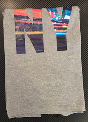 DKNY Men’s Size S Logo Stretch Cotton T-Shirt Heather Grey #DK43GT790