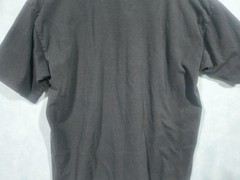 Fashion Gear Shirt Mens XL Black Geometric Pleated Crew Neck Cotton Jersey