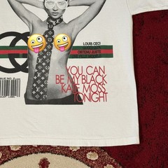 Kanye West Premium Label Y2K Vogue XXX Kate Moss LV Don T Shirt Size XL USA Made