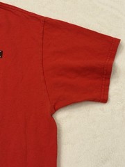 VTG Fruit Of The Loom Heavy Cotton T-Shirt Size M 100% Cotton Graphic Print Red
