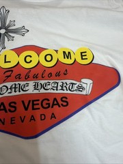 Chrome Hearts White ‘Welcome To Fabulous Las Vegas’ T-Shirt Size Medium