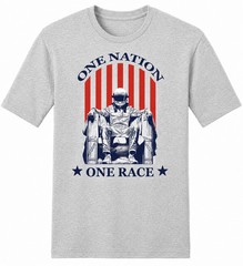 One Nation One Race T-Shirt Racing Helmet Graphic Tee