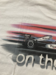 West McLaren Mercedes Formula 1 Racing Team Tee T Shirt Size L White Vintage