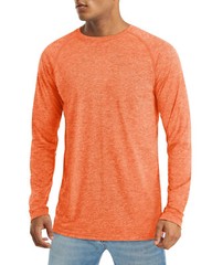Men’s UV Sun Protection Shirts Long Sleeve Quick Dry Shirts Fishing Workout Tops