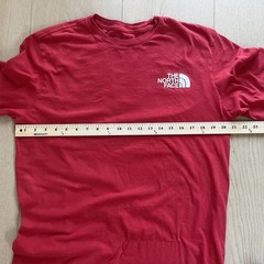 The North Face Men’s Short Sleeve T-Shirt Sunday Red Size L Logo Cotton Crew Nec