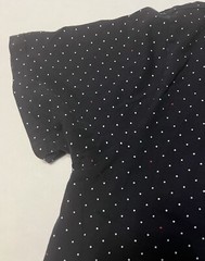 denim flower ricky singh t shirt Navy Blue, Red, & White Polka Dot Short Sleeve