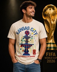 FIFA World Cup 2026 Outerstuff Dallas NYC All Host Cities Poster Graphic Tee LA