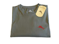 NWT $49.50 Tommy Bahama T Shirt TEA LEAF S/S Birdie Putt Flamingo Golf SMALL