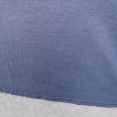 Distressed Pocket T-Shirt Mens Faded Blue Short Sleeve Crewneck 2XL