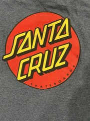Santa Cruz Men’s Blue Double-Sided Graphic Print Crew Neck T-Shirt Size S