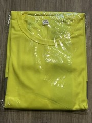 Safety Shirt Mens 3XL High Visibility Florescent Yellow Reflective Strips NEW