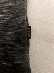 Lee Textured Comfort Henley Shirt Black Men’s X-LARGE Stretch $45