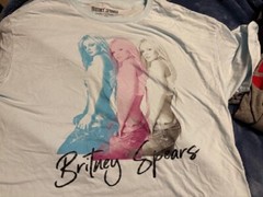 Tri-color Britney Spears short sleeve tshirt Size L