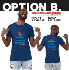Screen Printed 24 T-Shirt /2 Colors Front + 2 Colors Back/ 100% preshrunk cotton