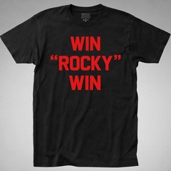 WIN ROCKY WIN T-SHIRT balboa boxing boxer training apollo creed fight gym 80s