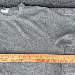 J Crew Heavyweight T Shirt Men’s Large Gray Cotton Crewneck Classic Basic Preppy