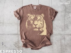 Tiger Graphic Comfort Tee Soft Cotton Animal Print Shirt Men Women