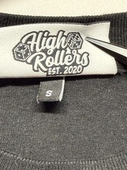 High Rollers Atlanta GA T Shirt Unisex Small Black Graphic Print Smoking Giraffe