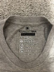 Curiosity Box Uranus Is A Black Hole Graphic Print Tee Shirt Gray Size Large