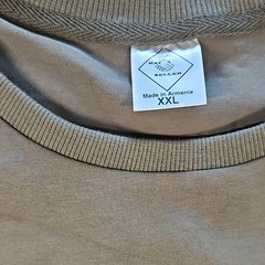 Hay Seller Men’s XXL Olive T-Shirt Embroidered Crest Flag Patch Crew Neck